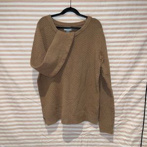 Old Navy Brown Chevron Knit Sweater - M